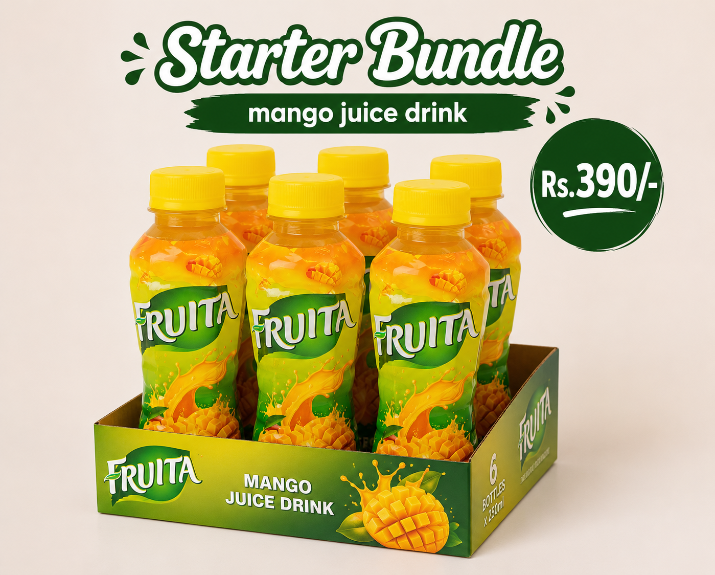 Starter Bundle – Mango Juice Drink (Pack of 6)