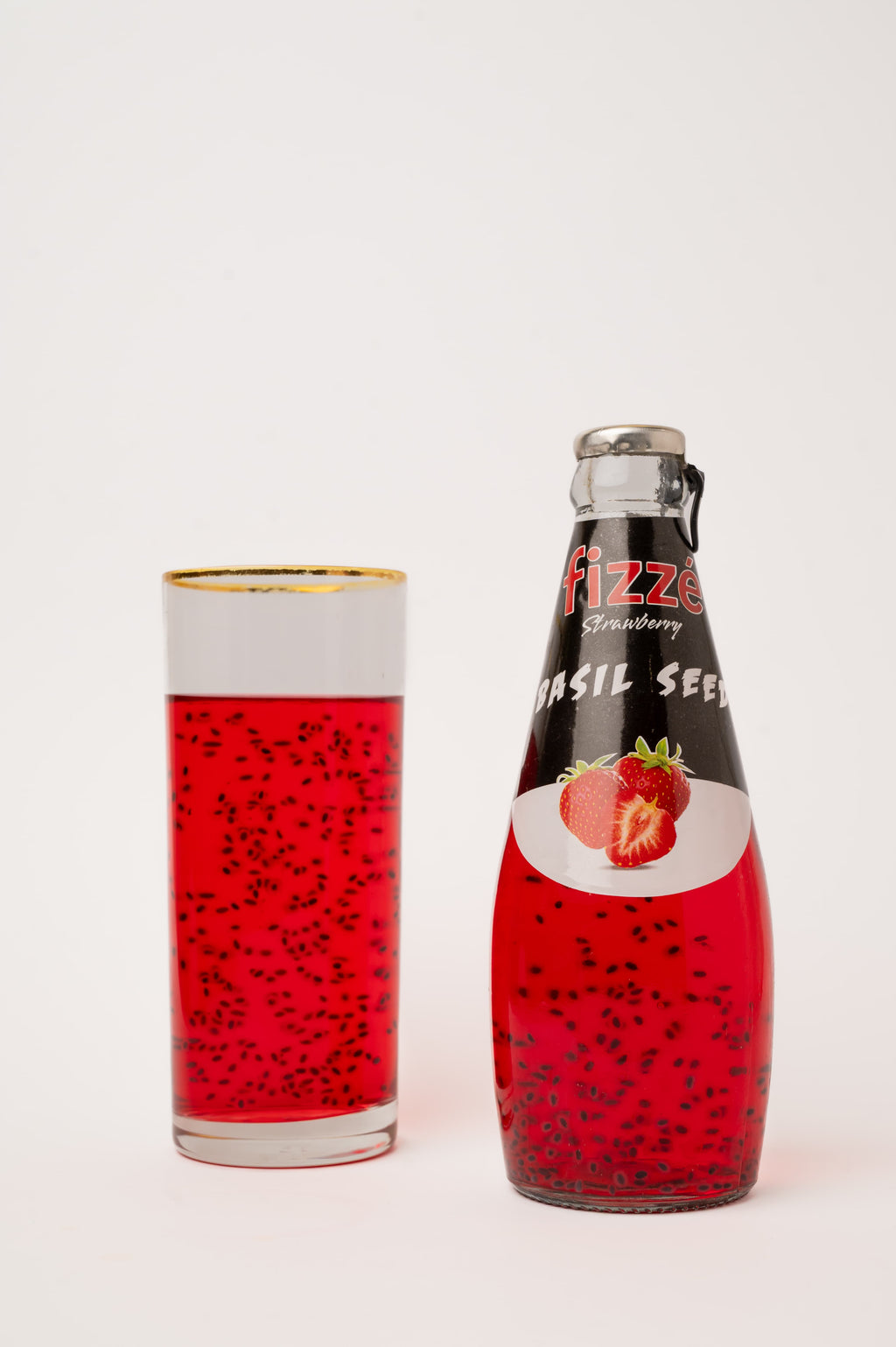 Fizzé Strawberry Basil Seed Drink 290ml