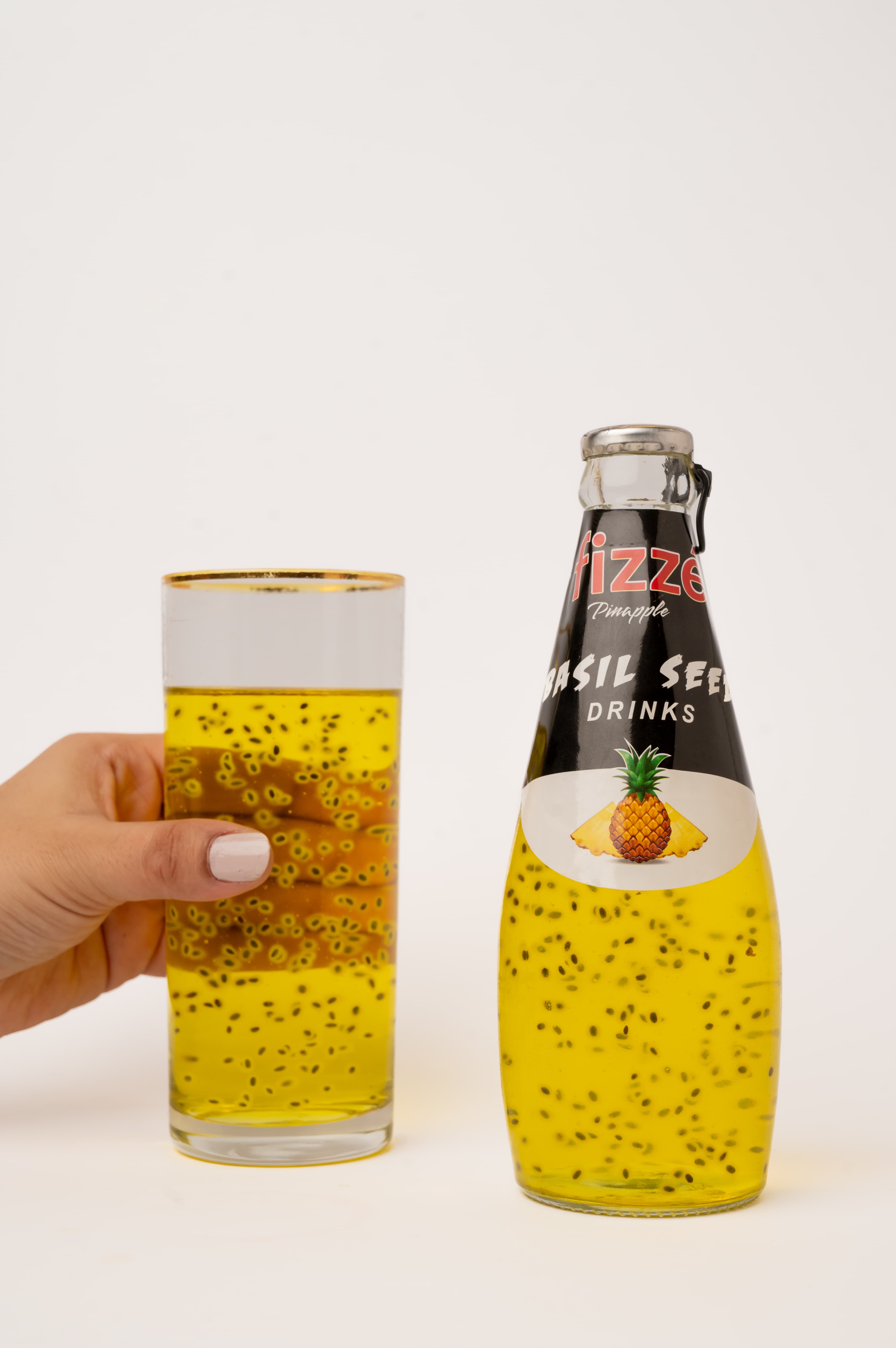 Fizzé Pineapple Basil Seed Drink 290ml