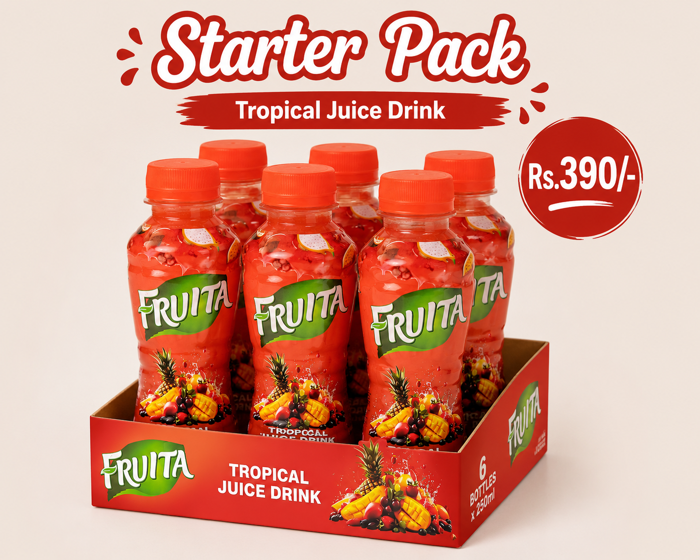 Starter Bundle – Tropical Juice Drink (Pack of 6)