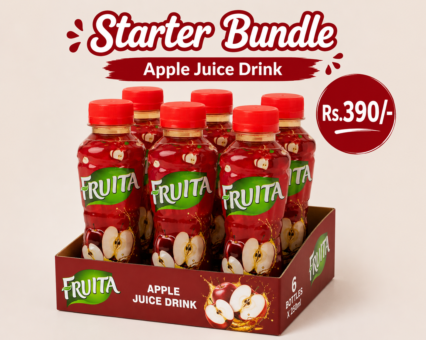 Starter Bundle – Apple Juice Drink (Pack of 6)